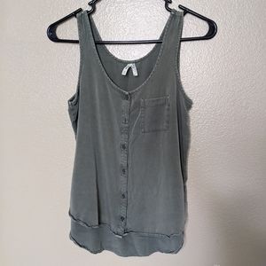 Button down tank top